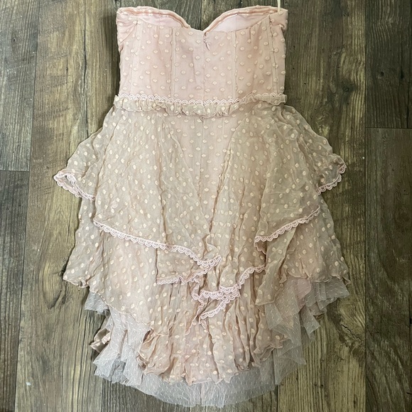 SPELL & THE GYPSY  Mira Bustier RaRa Dress ~ Rose (Pink). Small. NEW WITH TAGS - Picture 5 of 13